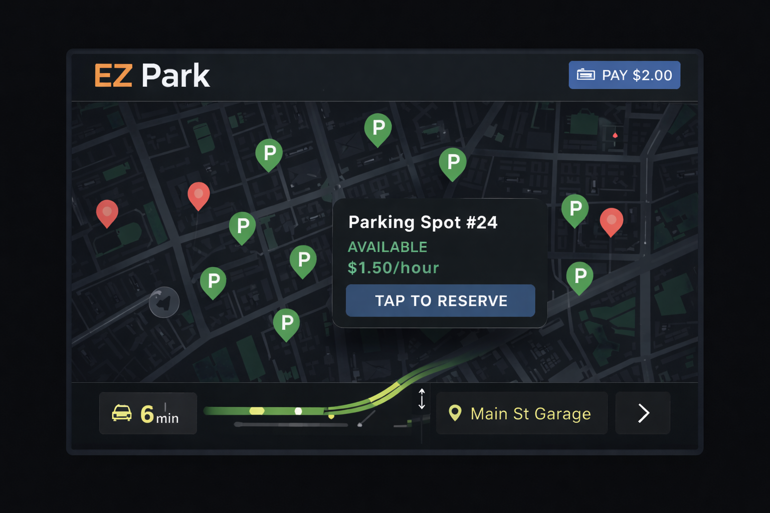 EZ Park Smart Parking Solution by Baturalp Unlu